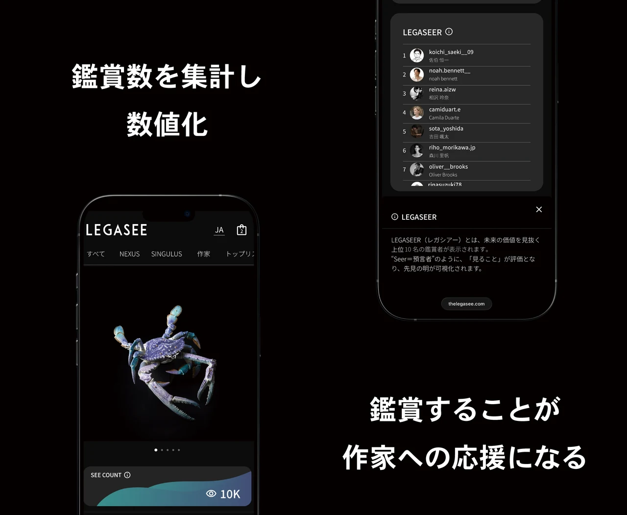 鑑賞数を集計するSEE COUNTの紹介画面