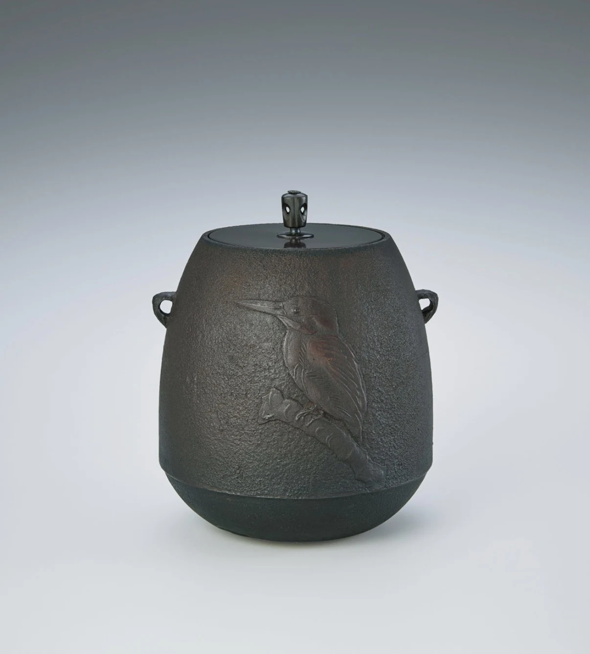 長野垤志の作品として紹介された茶の湯釜